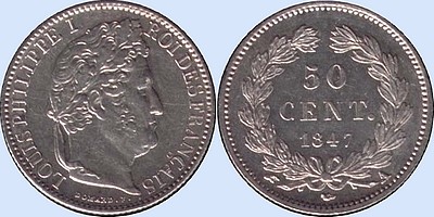 50 Centimes LOUIS-PHILIPPE
